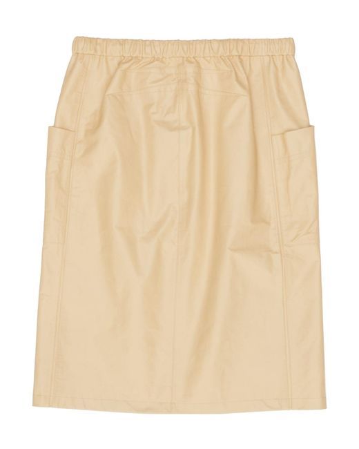Alaïa Natural Drawstring Skirt
