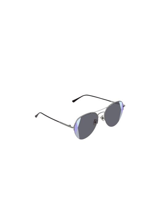 Bottega Veneta Blue Full-Frame Pilot Sunglasses for men
