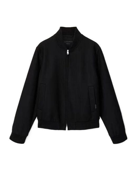 AllSaints Black Long-Sleeved Casual Jacket for men