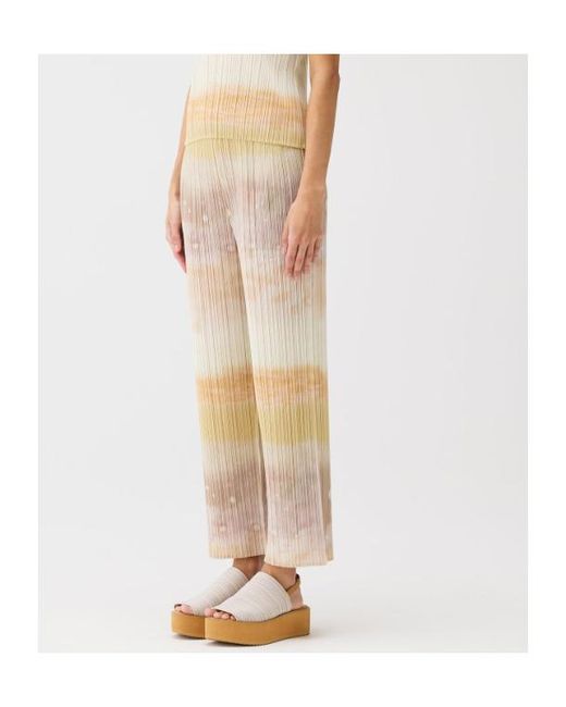 Pleats Please Issey Miyake Natural Pleats Please Tie-Dye Trousers