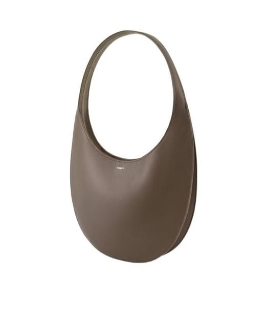 Coperni Gray Swipe Leather Shoulder Bag