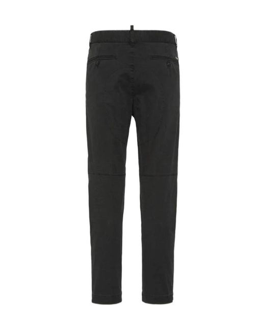 DSquared² Black D2 Sexy Tapered-Leg Chino Pants for men