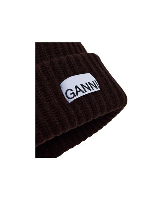 Ganni Multicolor Stylish Wool Hat