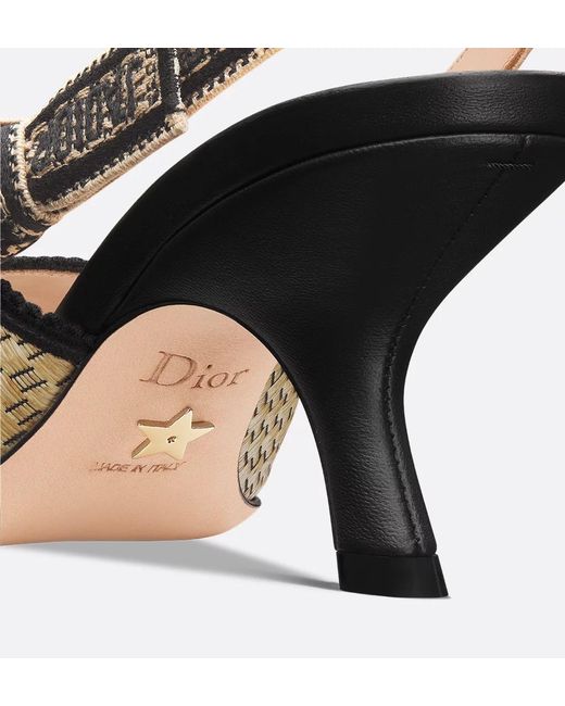 Dior Brown Iviera J'A Slingback Pump