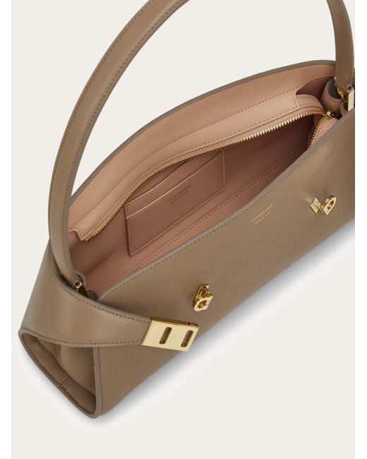Ferragamo Natural Hug East-West Shoulder Bag