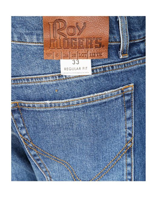 Roy Rogers Blue Belt Loops Jeans for men