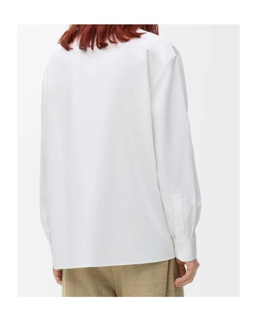 Loewe White Anagram Shirt for men
