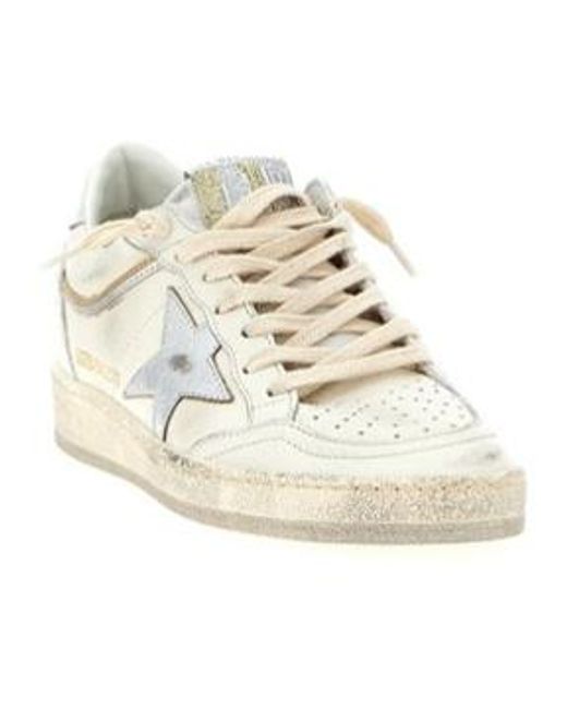 Golden Goose Deluxe Brand White Ball Star Lace-Up Sneakers