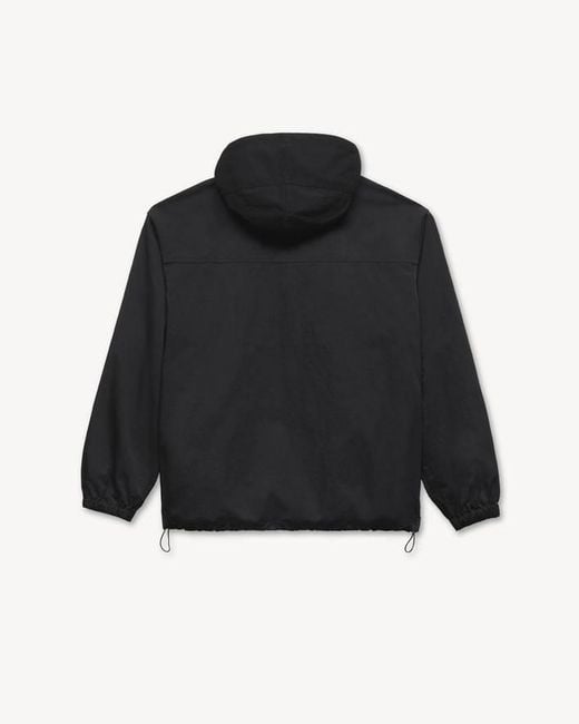 KENZO Black Flap Pocket Hooded Jacket for men
