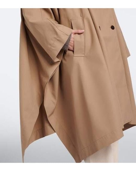 Rohe Natural Double-Breasted Cotton Cape