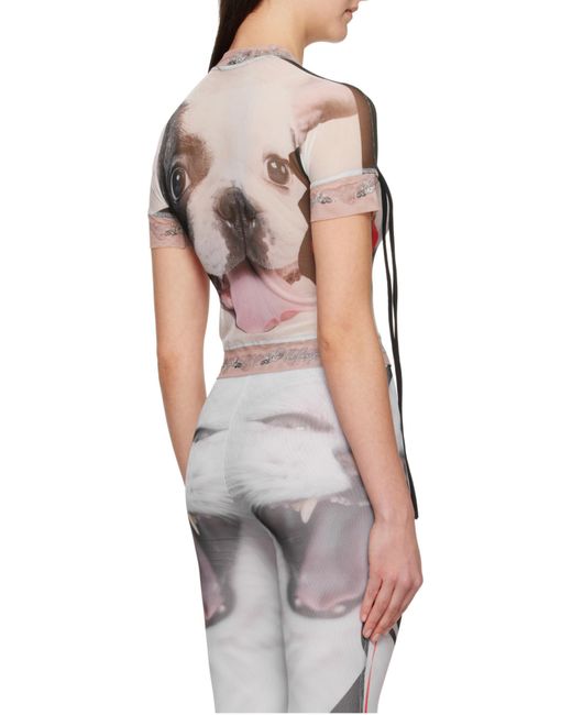 OTTOLINGER Gray Mesh Graphic T-Shirt