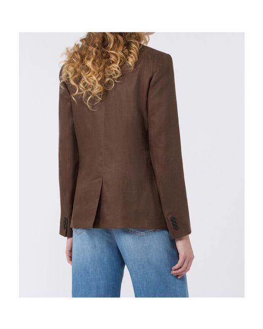 Weekend by Maxmara Brown Nalut Single-Breasted Blazer