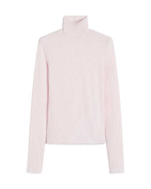 Sportmax Pink Stone Turtleneck Jumper