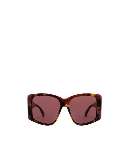 Max Mara Purple Square Frame Sunglasses