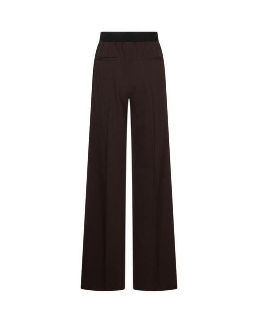 Agnona Brown Straight-Leg Casual Trousers