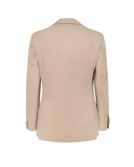 Lardini Natural Single-Breasted Peak-Lapel Blazer for men