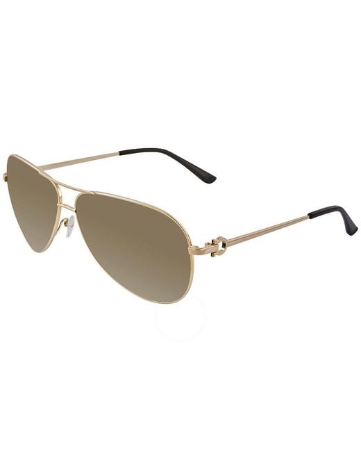 Ferragamo Metallic Logo Sunglasses for men