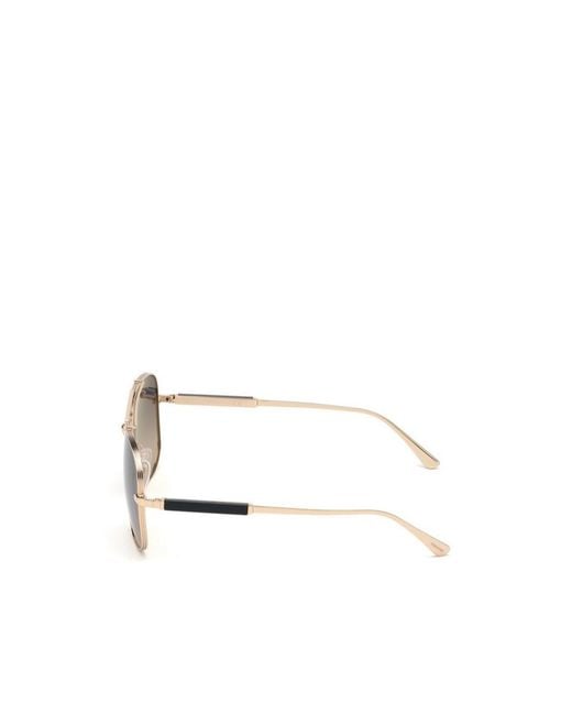 Tom Ford White Logo Sunglasses for men