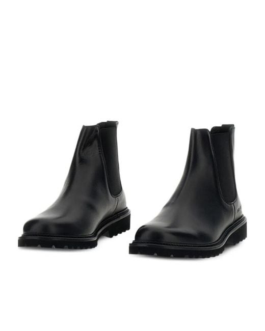 Common Projects Black Round-Toe Boots for men