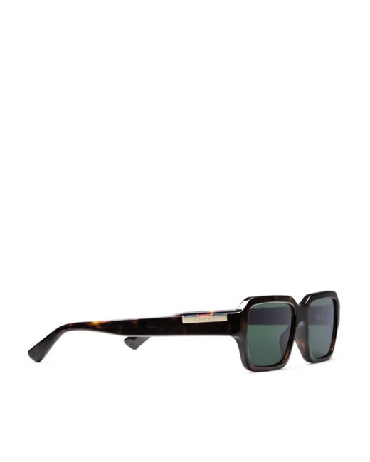 Gucci Black Eyewear Rectangle Frame Sunglasses for men