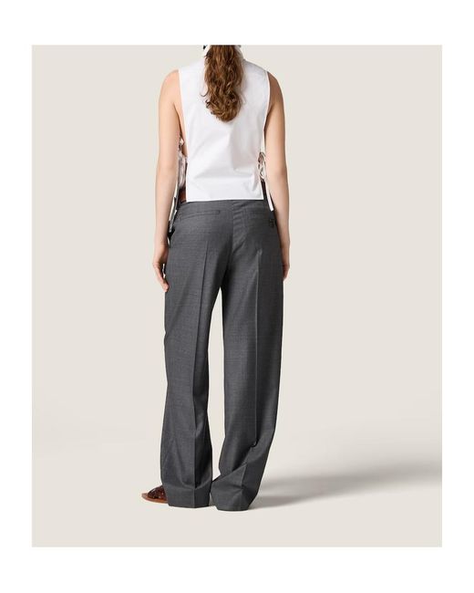 Miu Miu White Sleeveless Side-Tie Shirt Top