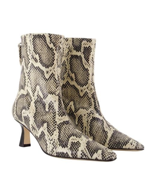 Aeyde Brown Elina Zipped Boots