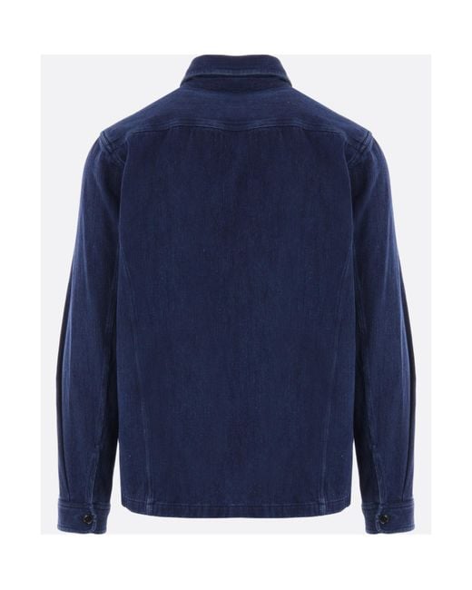 Tom Ford Blue Straight Hem Denim Shirt for men