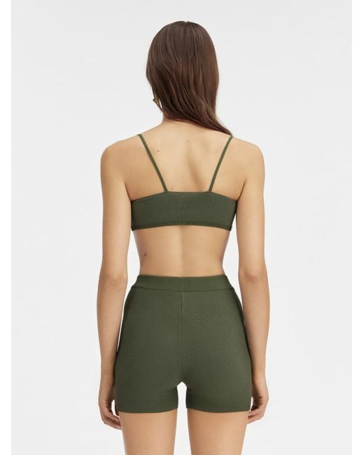 Jacquemus Green Le Short Pralu Knitted Shorts
