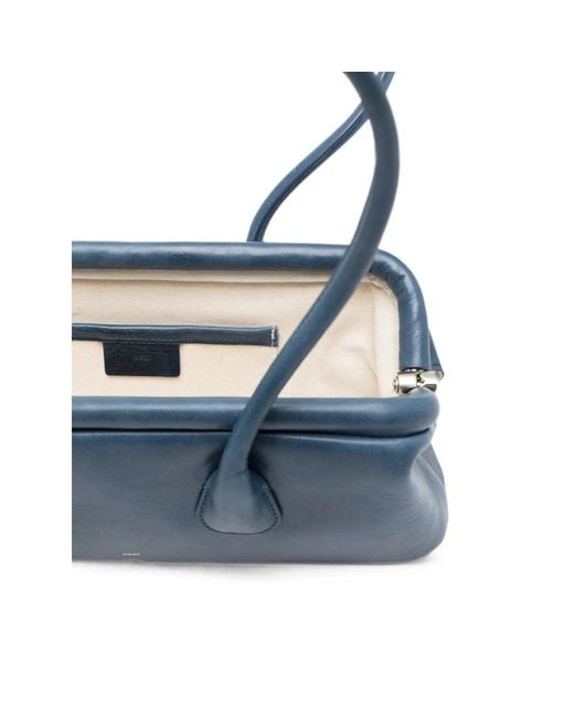 OSOI Blue Dual-Handle Shoulder Bag