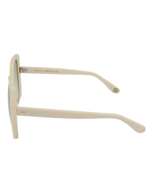 Gucci White Logo Sunglasses