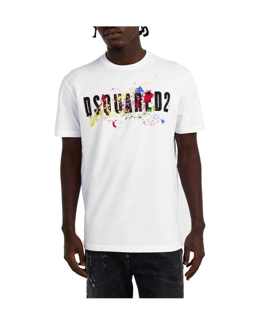 DSquared² White Crewneck Shortsleeve Tshirt for men
