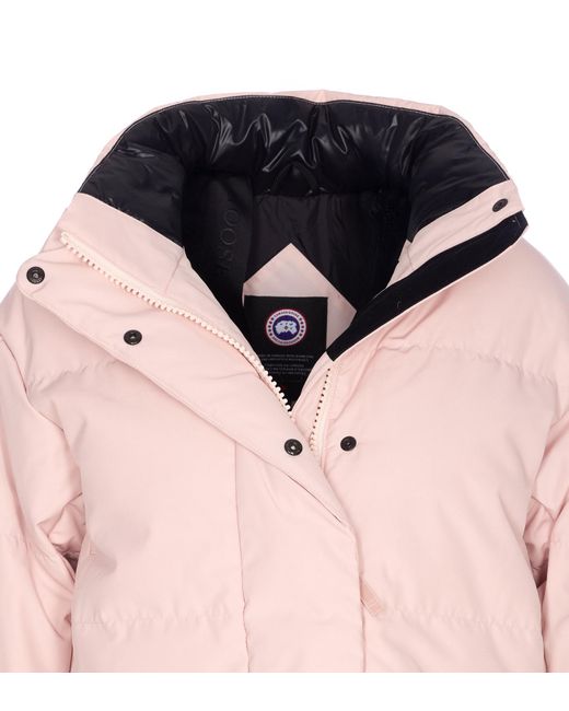 Canada Goose Pink Grandview Cropped Quilted Arctic-Tech Jacket