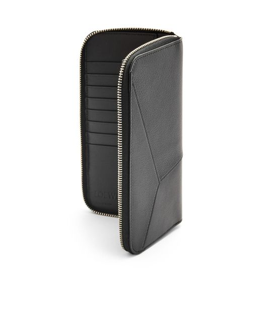 Loewe Black Puzzle Zipped Open Wallet for men