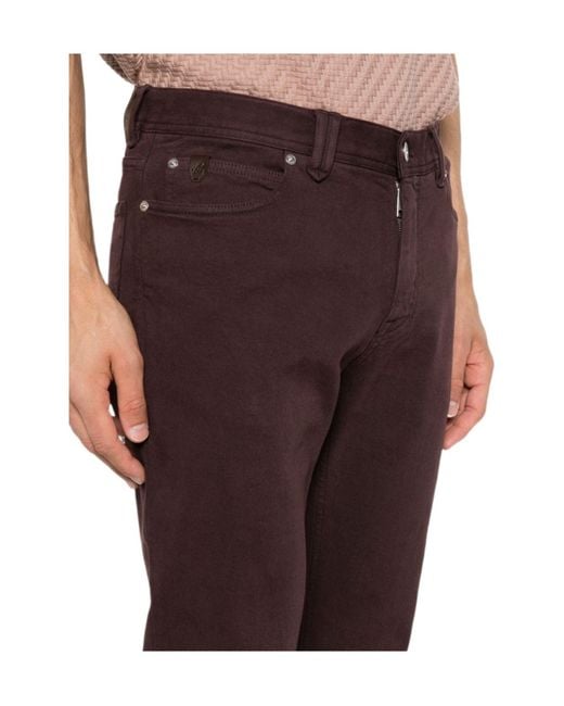 Brioni Brown Straight-Leg Jeans for men