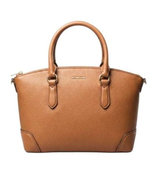 Michael Kors Brown Medium Murphy Dome Tote Bag