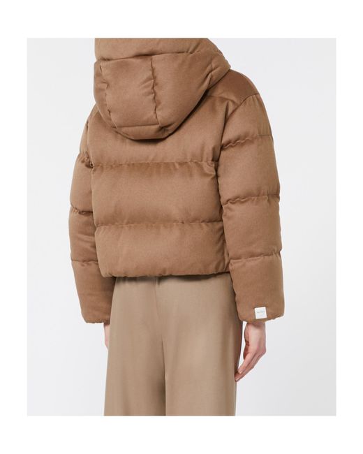 Max Mara Brown The Cube Padded Hooded Jacket