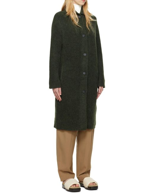 Vince Green Single-Breasted Cardigan Coat