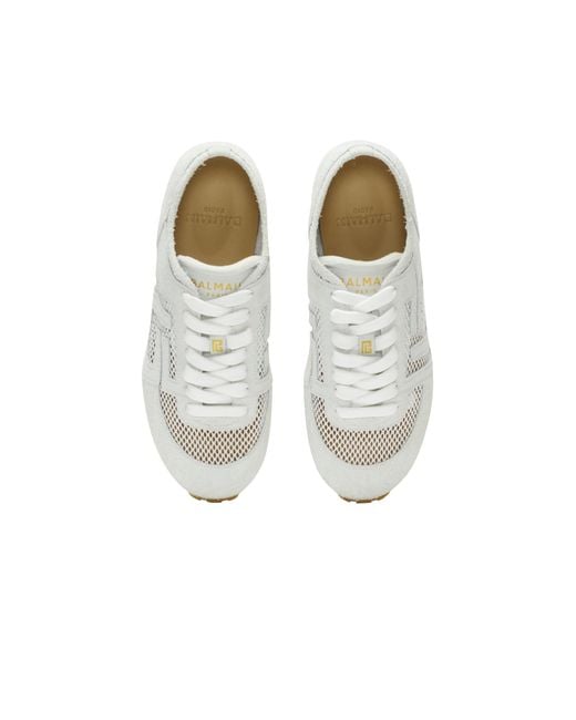 Balmain White Racer 45 Trainers