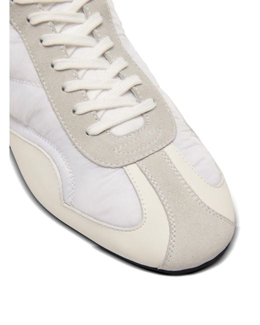 Balmain White Racing Low Trainers for men