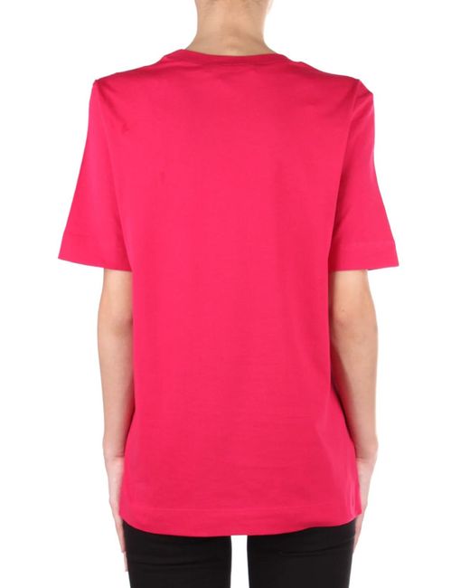 Moschino Pink Logo-Print Short-Sleeve T-Shirt