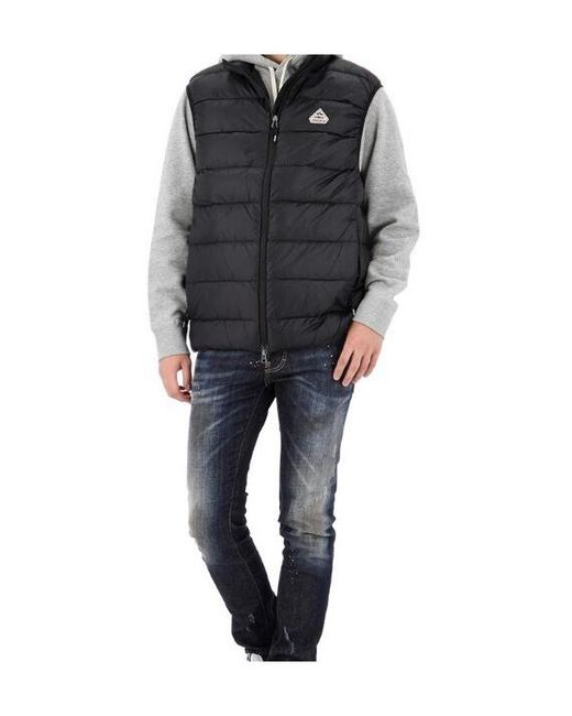 Pyrenex Black Quilted Down Vest for men