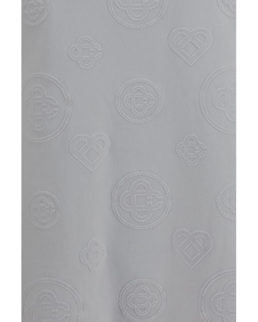 Casablanca Gray Monogram Oversized T-Shirt for men