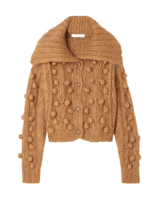 FRAME Brown Bauble Cardigan