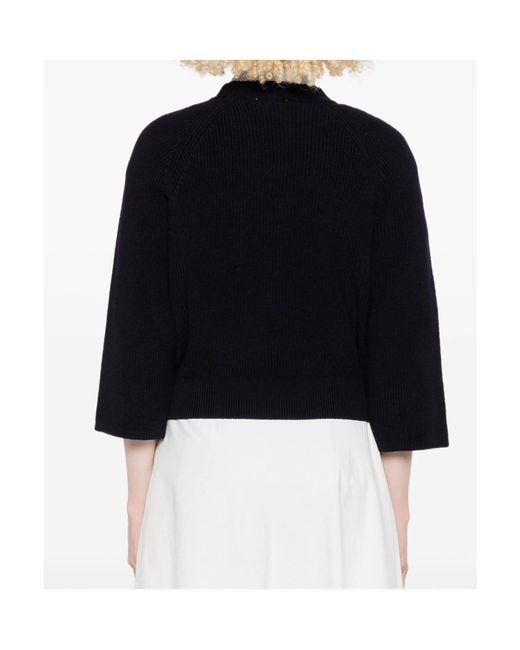 Forte_forte Black Notte Merinos English Rib Crewneck