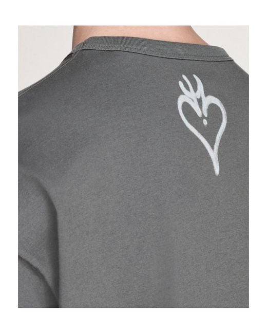 Y-3 Gray Chito Graphic Printed Short-Sleeved T-Shirt for men