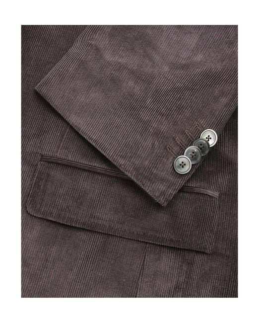 Boss Brown Single-Breasted Suit Jacket for men