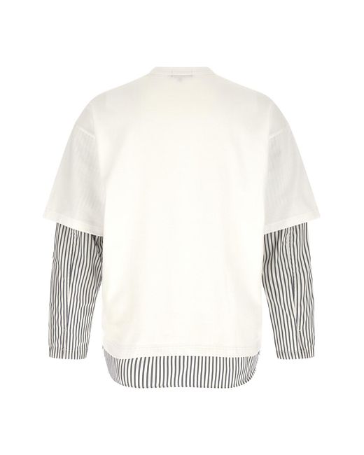 Comme des Garçons White Cotton T-Shirt for men
