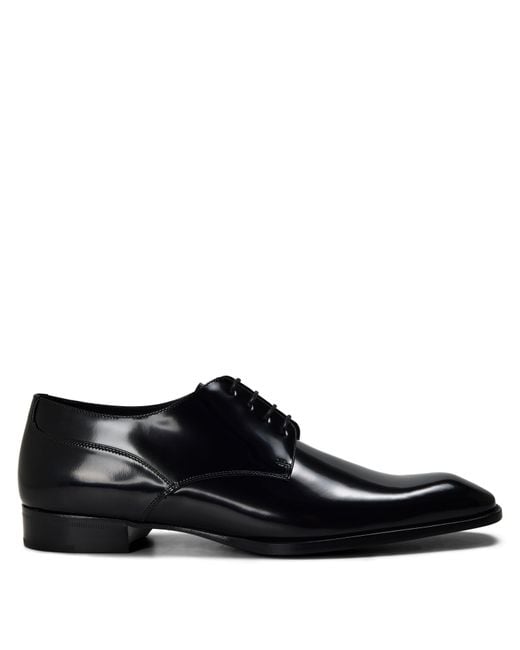 Saint Laurent Black Casual Derby Shoes for men