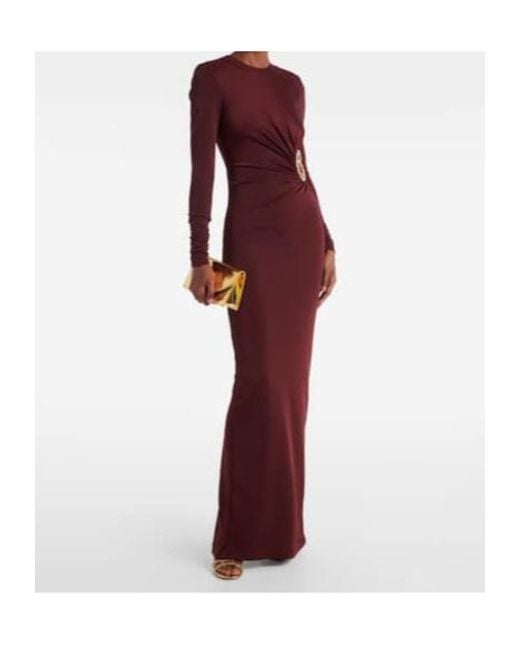 Rebecca Vallance Mischa Embellished Gathered Jersey Gown