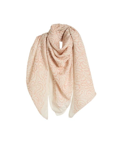 Rag & Bone White Two-Color Twill Shawl